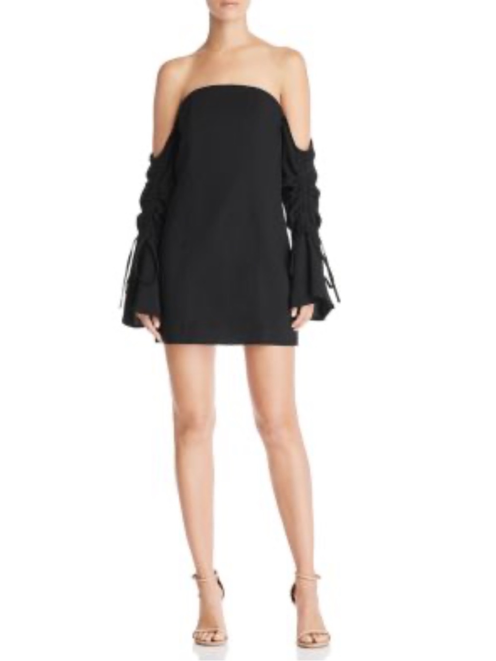NEW C/MEO Collective Black Strapless Mini Dress